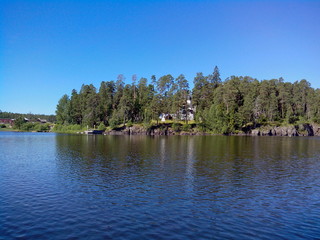 Fototapeta na wymiar Picturesque and fascinating Islands of the Valaam archipelago, with their values and historical echoes.