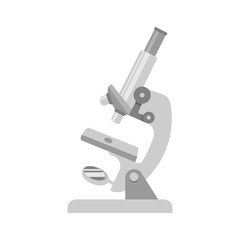 Microscope icon isolated on white background. Vector illustration.