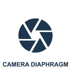 Camera Diaphragm Vector Icon Eps10