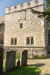 Fototapeta na wymiar All Saint's Church, Maidstone, Kent, UK