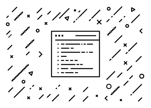 Code Programming Icon Concept