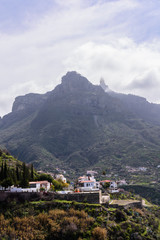Cityscape view of Tejeda, Spain
