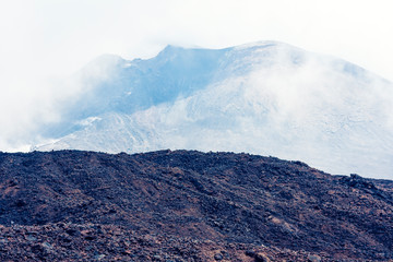 Mount Etna, active volcano on the east coast of Sicily, Italy.