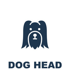 Fototapeta premium Dog Face Vector Icon Eps10
