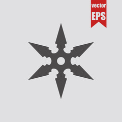 Shuriken icon.Vector illustration.	