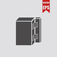 Door hinges icon.Vector illustration.	