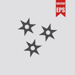 Shuriken icon.Vector illustration.	
