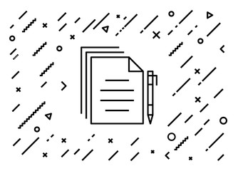 Paperwork Icon Concept