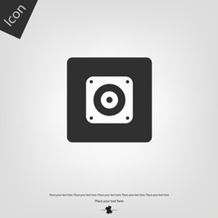 Music speaker vector icon