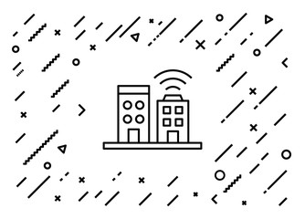 Smart Office Icon Concept