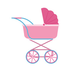 Fototapeta na wymiar baby carriage newborn