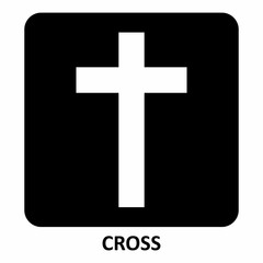 Fototapeta premium Christian Cross symbol illustration