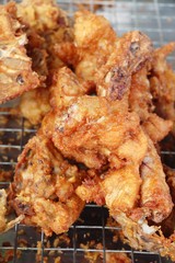 Fried chicken is delicious in street food