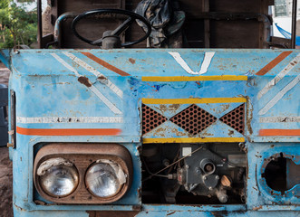 Closeup of the traditional Thai truck.