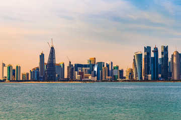 Obraz premium Widok miasta Doha. Katar.