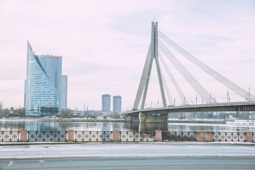 Old city streets, tourists and architecture. Old bridge, streets and urban view. Travel photo 2019.