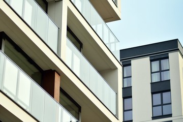 Modern European residential apartment building