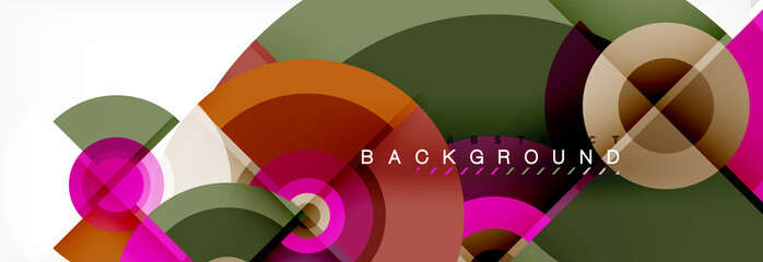 Circular vector abstract background