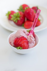 helado de fresa