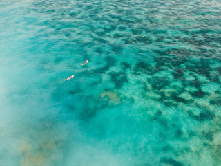 top of blue ocean