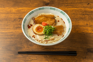 ラーメン　Ramen set of typical Japanese style