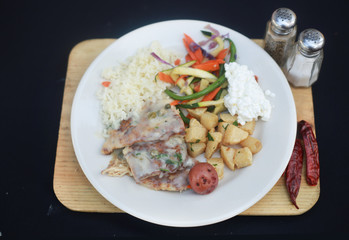 Pollo con papas