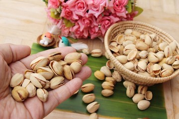 pistachio nuts at salt baked is tasty