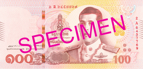 new 100 thailand baht note obverse