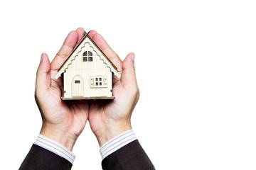 House on hand represent Planning to find housing Or saving money to buy a home. Or planning to...