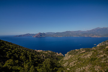 Fototapeta na wymiar Beautiful coast in the north of Corse