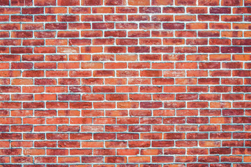 Red brick wall pattern background.