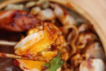 Ramyeon, Korean instant noodle with gochujang delicious