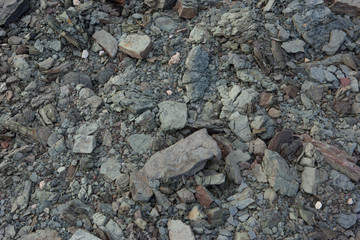 Abstract background of limestone stones and crumbs