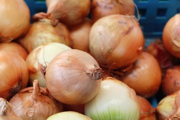 Fresh onion for cooking at street food