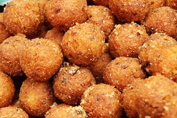 shredded rice grain with coconut, Thai dessert