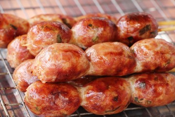 grilled sausage asia delicious at street food