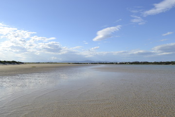 landscape with lake and clouds