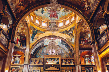 January 27, 2019 - Egypt, Sharm El-Sheikh. Christian Coptic Church. Interior