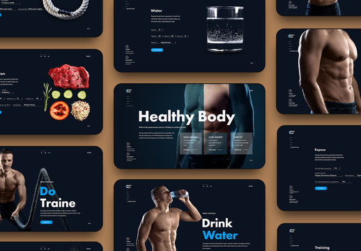 Fitness Website Layout 