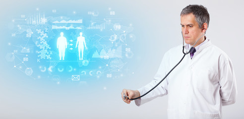 Professional researcher investigate the results
