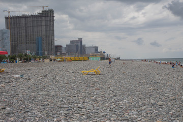 View Of Embankment Of Georgian Resort Town Of Batumi