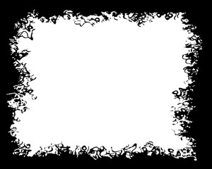 Abstract Decorative Black & White Photo Frame