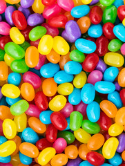 Fototapeta na wymiar Candy: Colorful View Of Jelly Beans