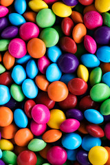 Candy: Chocolate Candies Inside A Sugar Shell