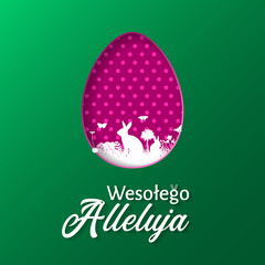 Polish Happy Easter Greeting Card