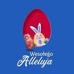 Polish Happy Easter Greeting Card