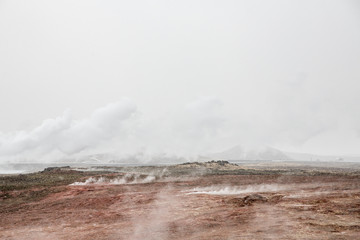 Gunnuhver geothermal area, Grindavik, Iceland