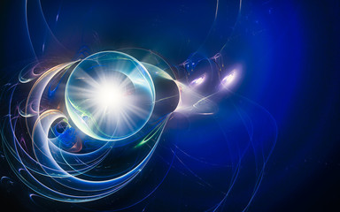 Naklejka premium digital generated image in the form of abstract geometric shapes of various shades and colors for use in web design and computer graphics