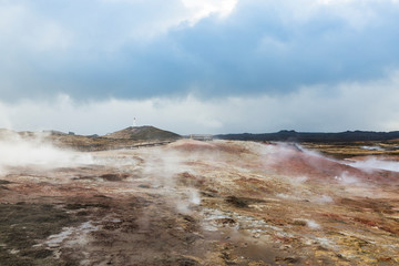 Gunnuhver geothermal area, Grindavik, Iceland