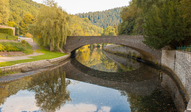 Alzette river in Esch Sur Alzette 